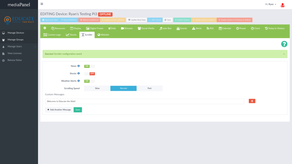 screenshot of Educate the Wait